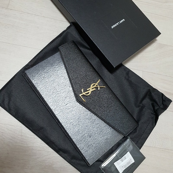 SOLD YSL SAINT LAURENT UPTOWN CLUTCH - Picture 2 of 7